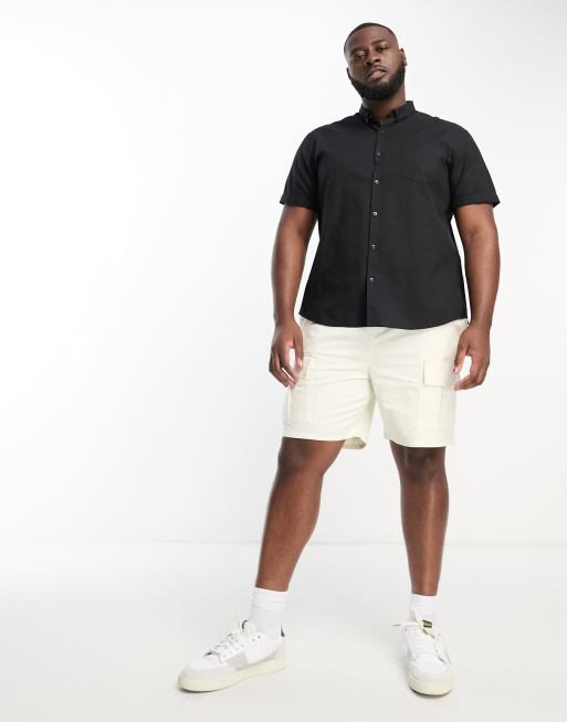 White polo hot sale cargo shorts