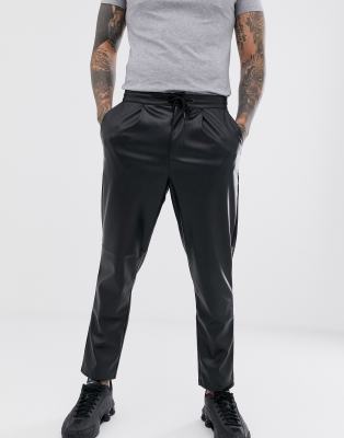 asos leather pants mens