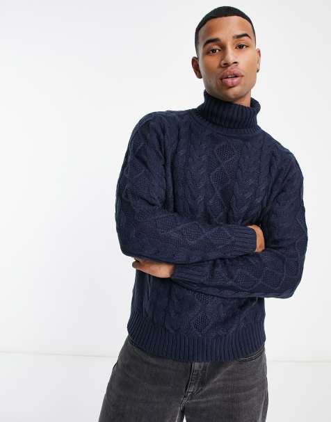 Pull en discount grosse maille homme