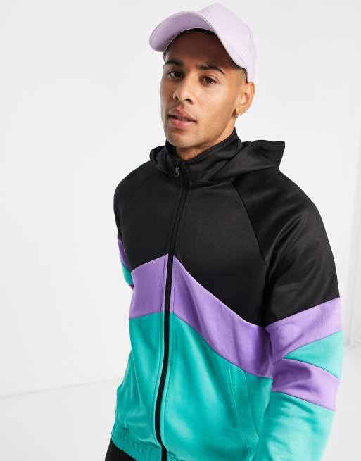 Purple and store green tracksuit