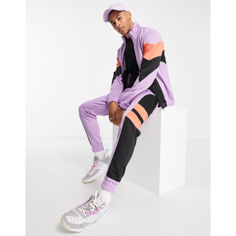 Another Influence Retro Matchday tracksuit set in lilac