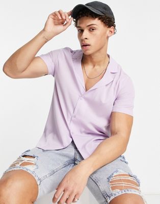 Another Influence short sleeve shirt in lilac