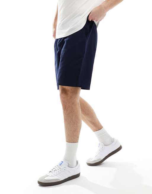 Another Influence – Shorts aus Leinenmischung in Navy