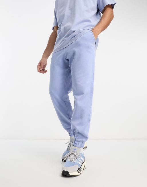 Another Influence slouchy fit acid wash trackies in blue (part of a set)