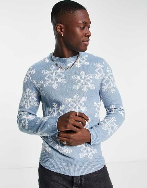 Grey shop snowflake jumper