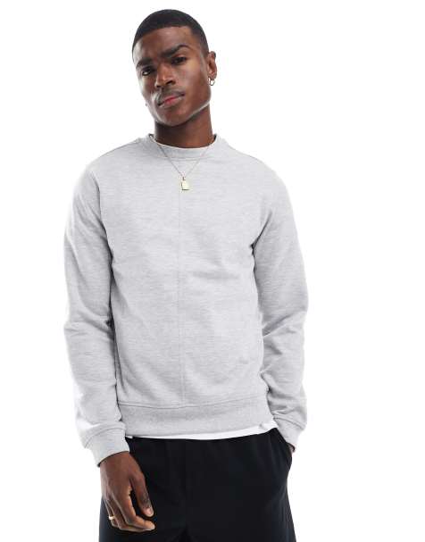Another Influence - Sweatshirt met naaddetail in gemêleerd grijs - view 1