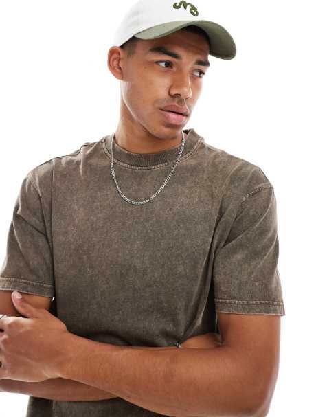 Another Influence - T-shirt oversize - Marron délavé - view 1