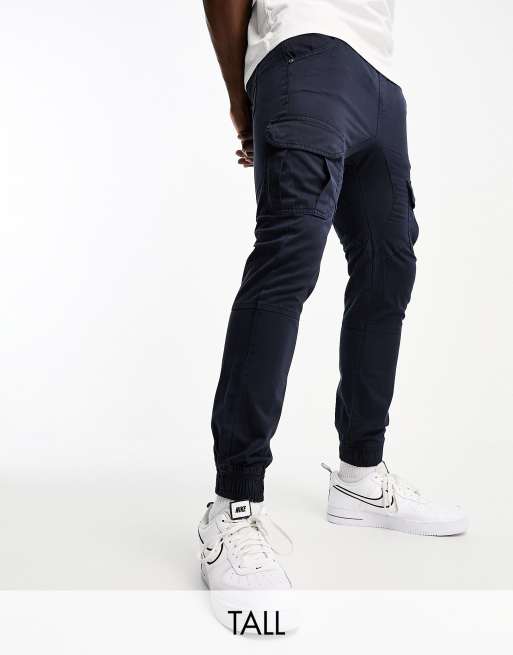 Another Influence Tall cargo pants in dark navy