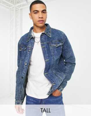 Another Influence Tall denim jacket in blue - ASOS Price Checker