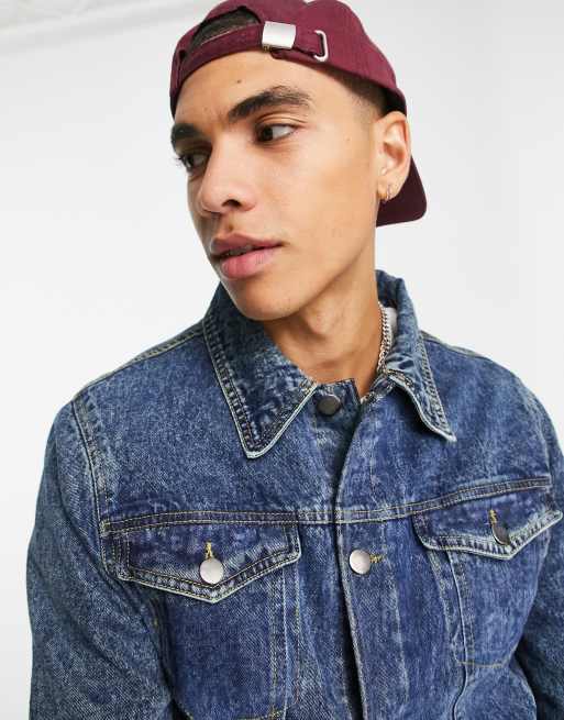 Men's Tall Denim Trucker Jacket