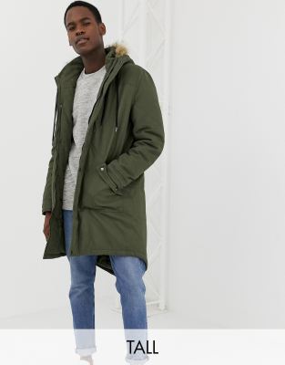 parka hooded padded fishtail