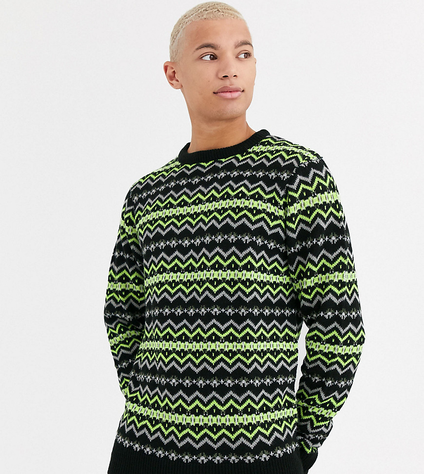 Another Influence Tall - Maglione Fair Isle-Multicolore