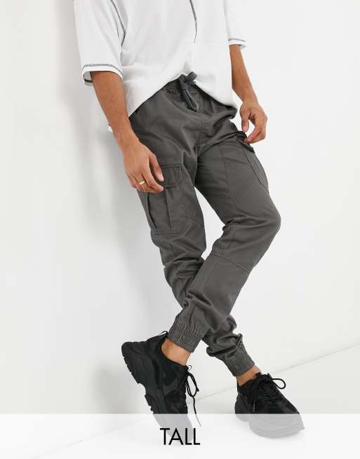 Another Influence Tall oversized joggers with cargo pockets in grey | ASOS