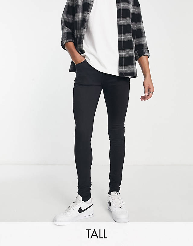 Another Influence - tall skinny fit jeans in black