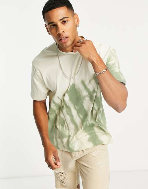 Another Influence tie dye t-shirt in green