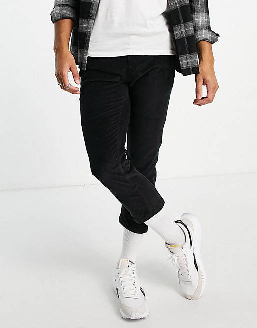 Another Influence trousers with front pocket detail in black
