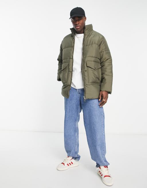 ASOS DESIGN utility jacket in khaki