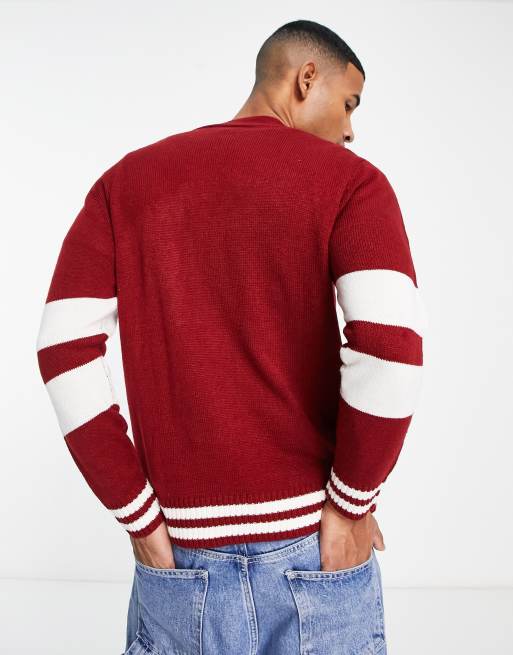 Men's hot sale varsity cardigan