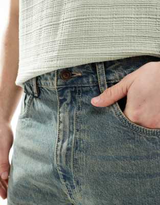 Another Influence Wide Leg Denim Jorts
