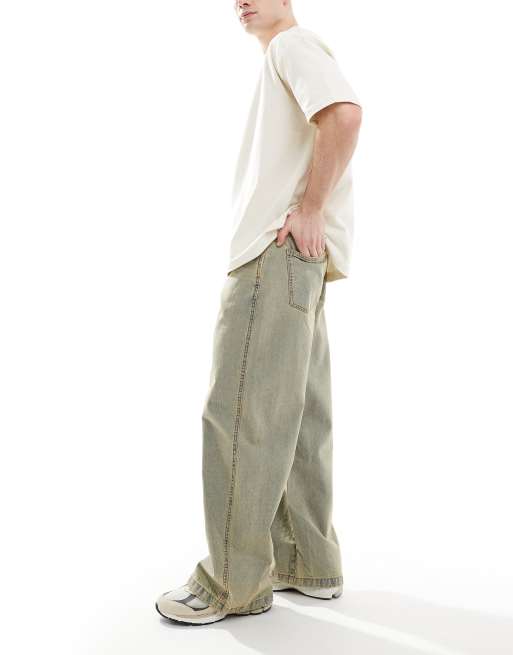 Another Influence wide leg jeans in vintage wash