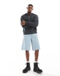 [Another Influence] Another Influence wide leg jorts in bleached blue 30 Bleach blue