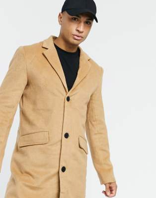 tan wool blend coat