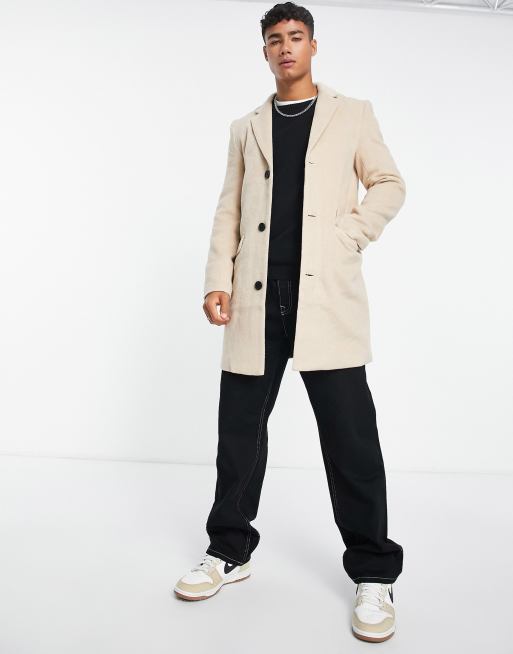 Asos wool mix on sale overcoat