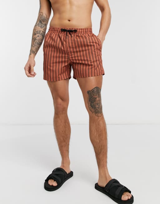 Another Influence - Zwemshort met verticale strepen
