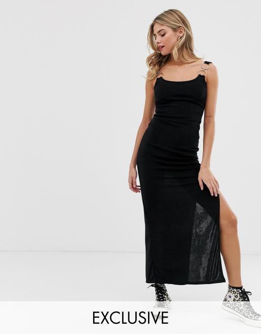 Another Reason - Aansluitende midi-jurk met ringen