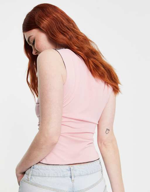 Another Reason high neck top with overlocking, 2 of 4