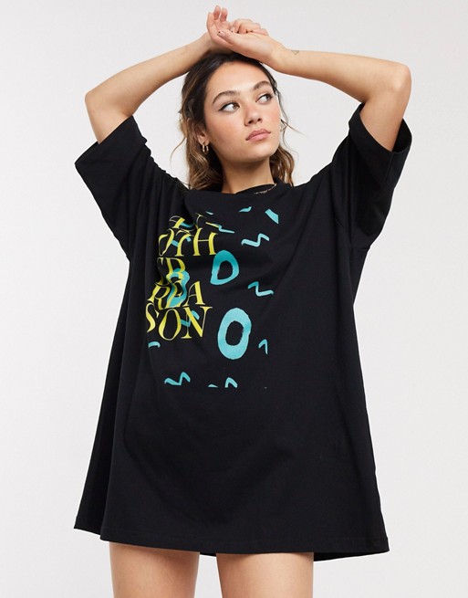 Another Reason oversized t-shirt dress with graphic print