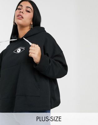 Another Reason - Plus - Oversized hoodie met print-Multi
