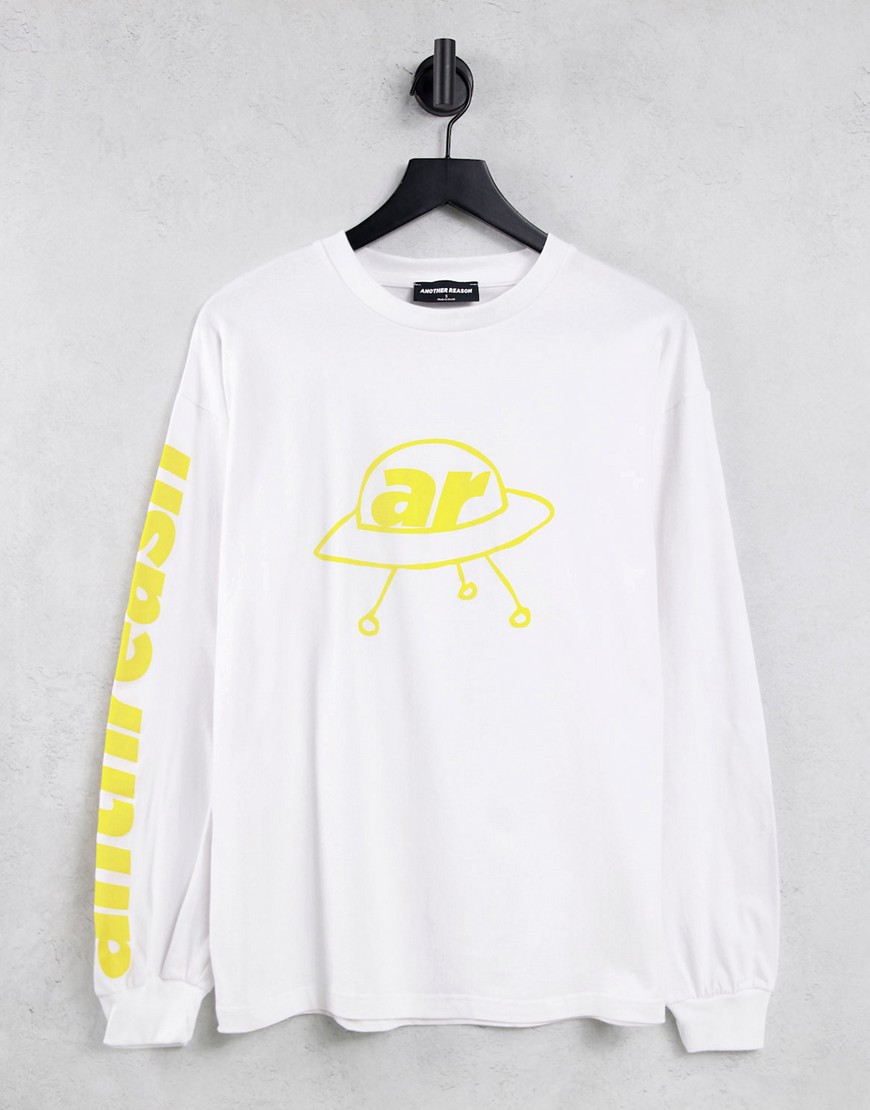 Another Reason - Saturn - T-shirt met lange mouwen in wit