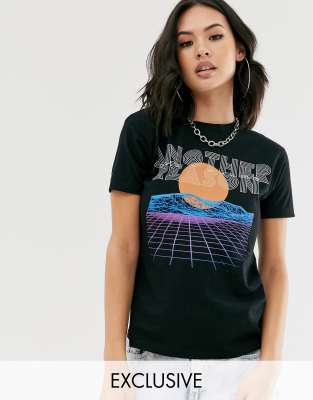 Another Reason t-shirt with futuristic graphic-black