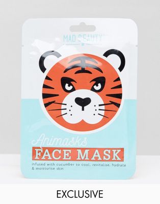 Ansiktsmask med djurmotiv - Tiger-Ingen färg