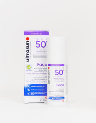 фото Антивозрастной крем для лица с фактором защиты spf 50+ ultrasun, 50 мл-бесцветный