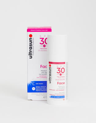 фото Антивозрастной солнцезащитный крем для лица spf 30 ultrasun - 50 мл-бесцветный