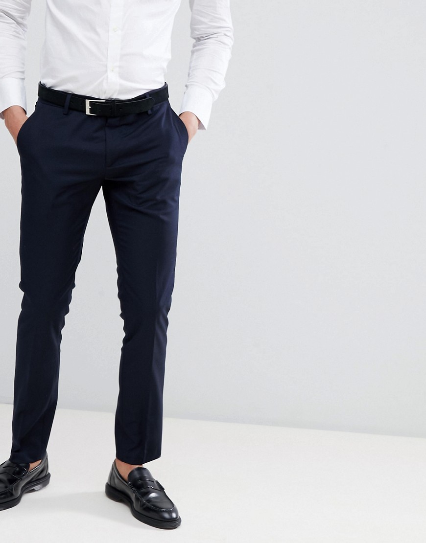 Antony Morato – Marinblå kostymbyxor med smal passform