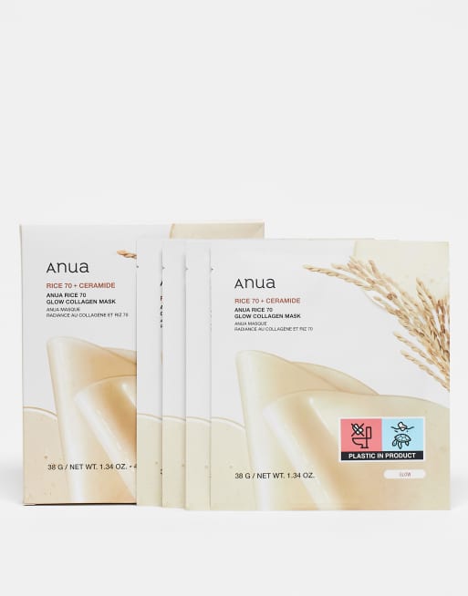 Anua Rice – 70 Glow Collagen Mask – Arkmask (4 ark)