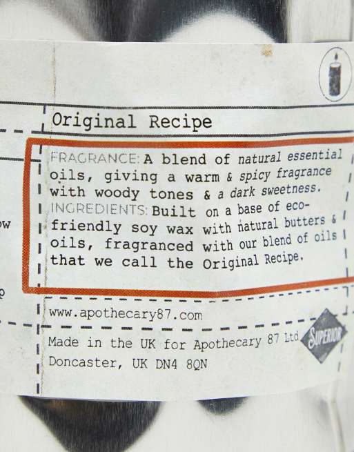 Apothecary 87 - Candela alla cera di soia - Original Recipe, 3 di 4