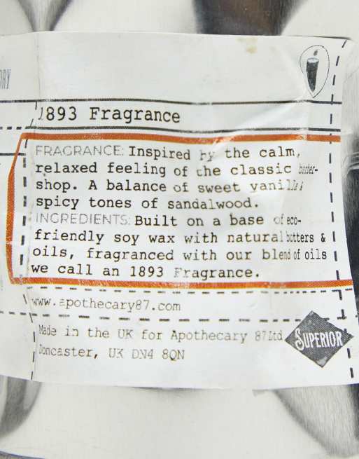 Apothecary 87 Soy Candle - An 1893 Fragrance, 4 of 4