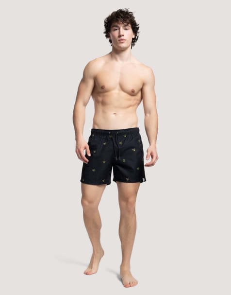 Apreslife Bumble b swim shorts in black - view 1