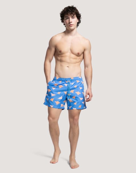 Apreslife Manta swim shorts in mid blue - view 1