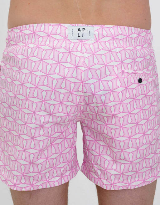 Apreslife Metric swim shorts in pink, 4 of 5