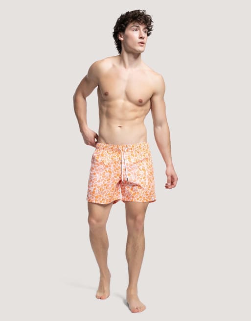 Apreslife Mosaic swim shorts in orange, 2 of 4