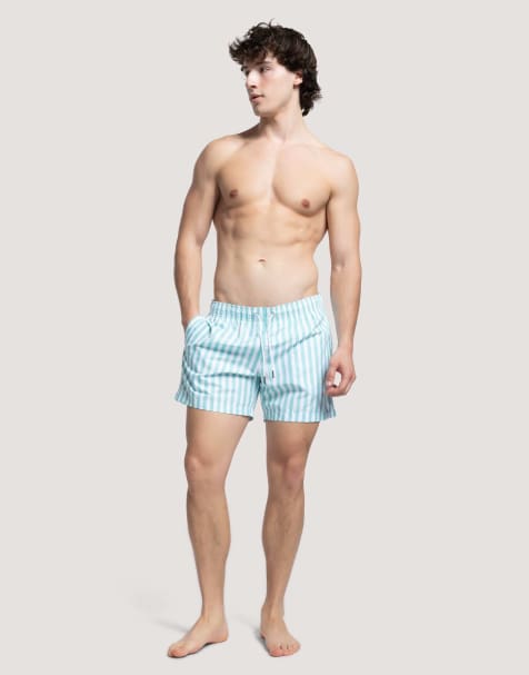 Apreslife Stripe swim shorts in green - view 1