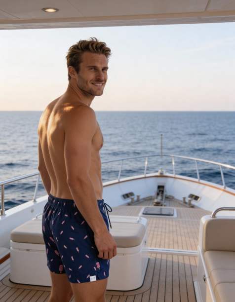 Apreslife Twister swim shorts in navy