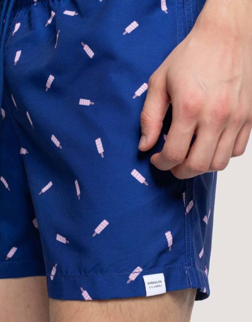 Apreslife Twister swim shorts in navy, 3 of 4