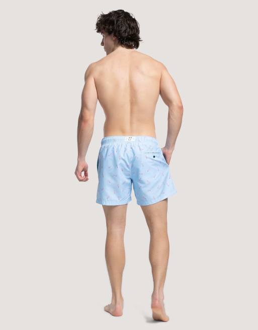 Apreslife Twister swimshorts in blue, 3 of 4