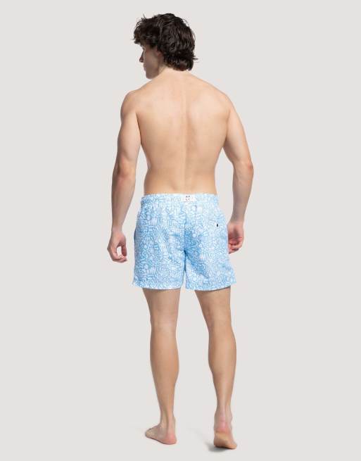 Apreslife Under the sea swim shorts in blue, 3 of 4